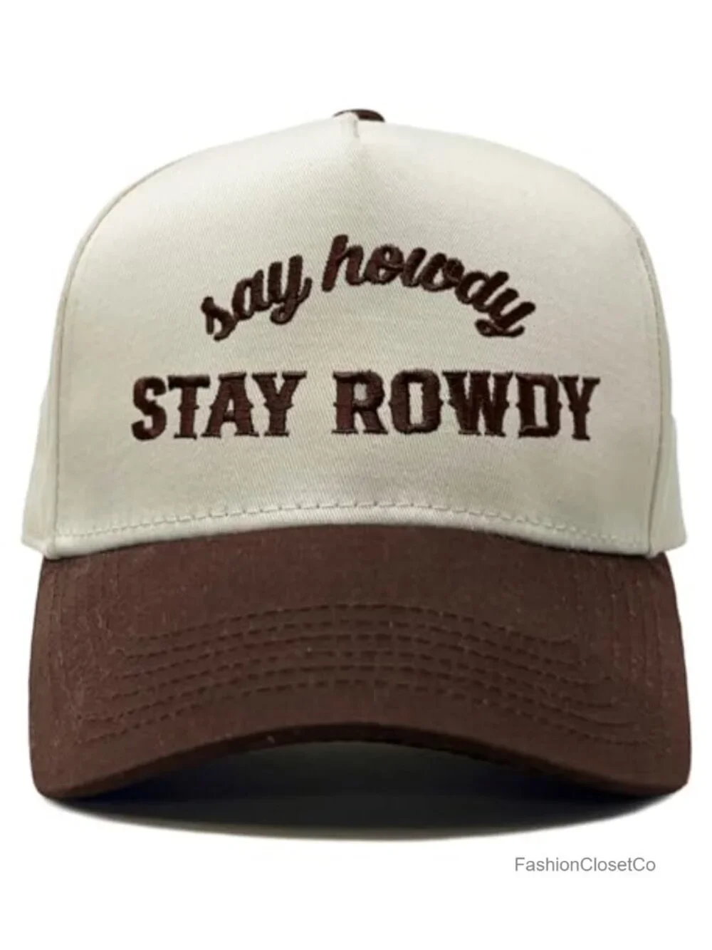 Western Trucker Snapback Hat, Cotton-Poly Blend, Adjustable Fit